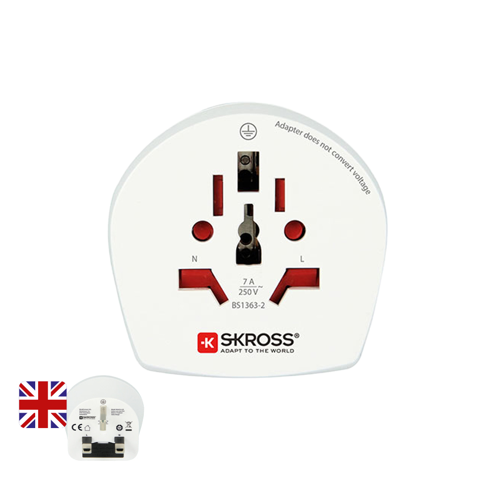 ADAPTADOR MUNDIAL A REINO UNIDO SKROSS 1500225-E