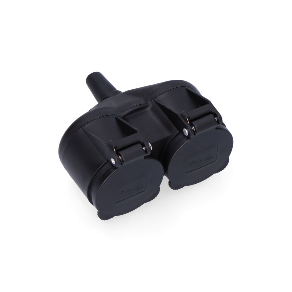 DOBLE BASE DE GOMA T/TL IP44 16A CON TAPAS - Ítem