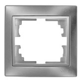 MARCO PARA 1 ELEMENTO PLATA 83x81x10mm. SERIE EUROPA SOLERA ERP71AU