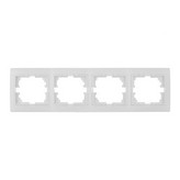 MARCO HORIZONTAL PARA 4 ELEMENTOS BLANCO 296x81x10mm SERIE EUROPA SOLERA ERP74U