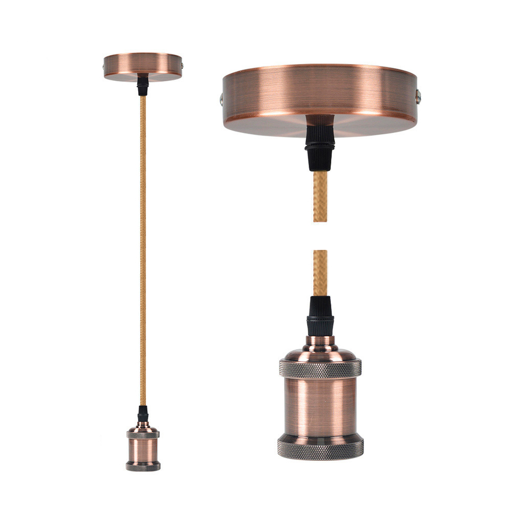 KIT COLGANTE VINTAGE E27 COLOR BRONCE EDM - Ítem