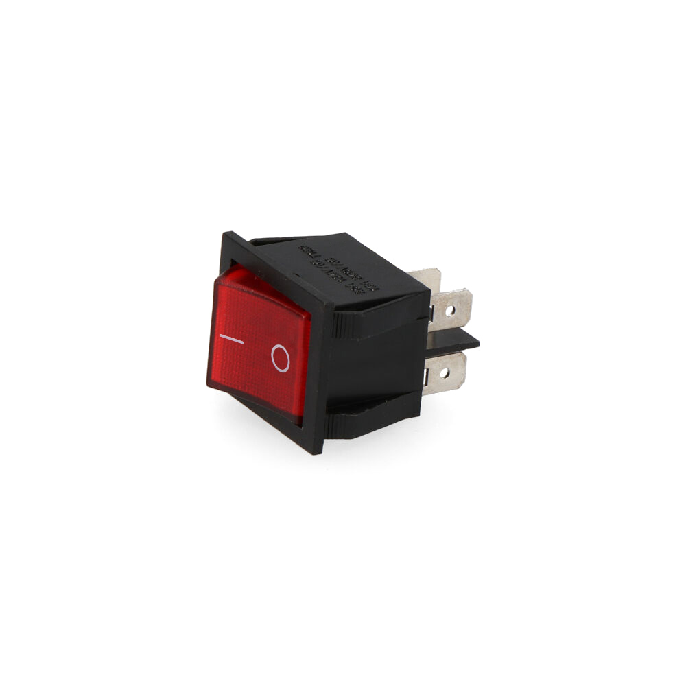 INTERRUPTOR LUMINOSO ROJO EMPOTRADO 4 PATILLAS - Ítem