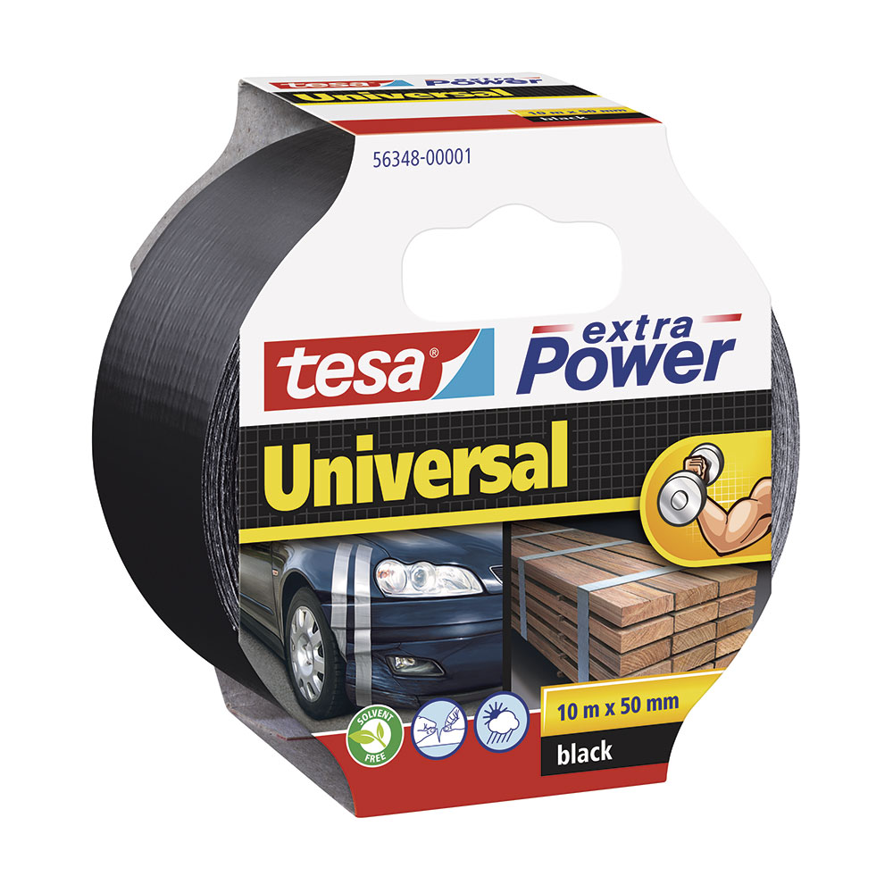 CINTA AMERICANA EXTRA POWER UNIVERSAL. 10m x 50mm NEGRA TESA