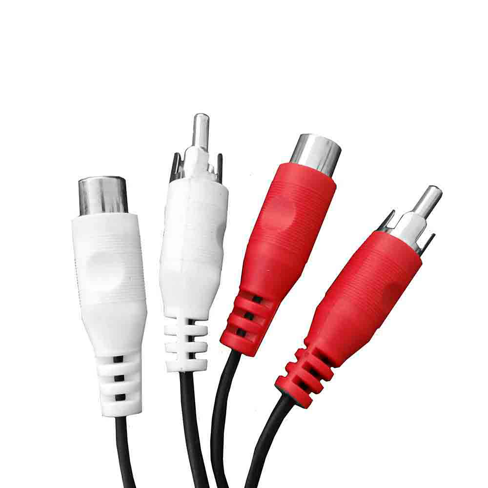 CABLES 2 RCA MACHO-2 RCA HEMBRA 1,5m EDM - Ítem