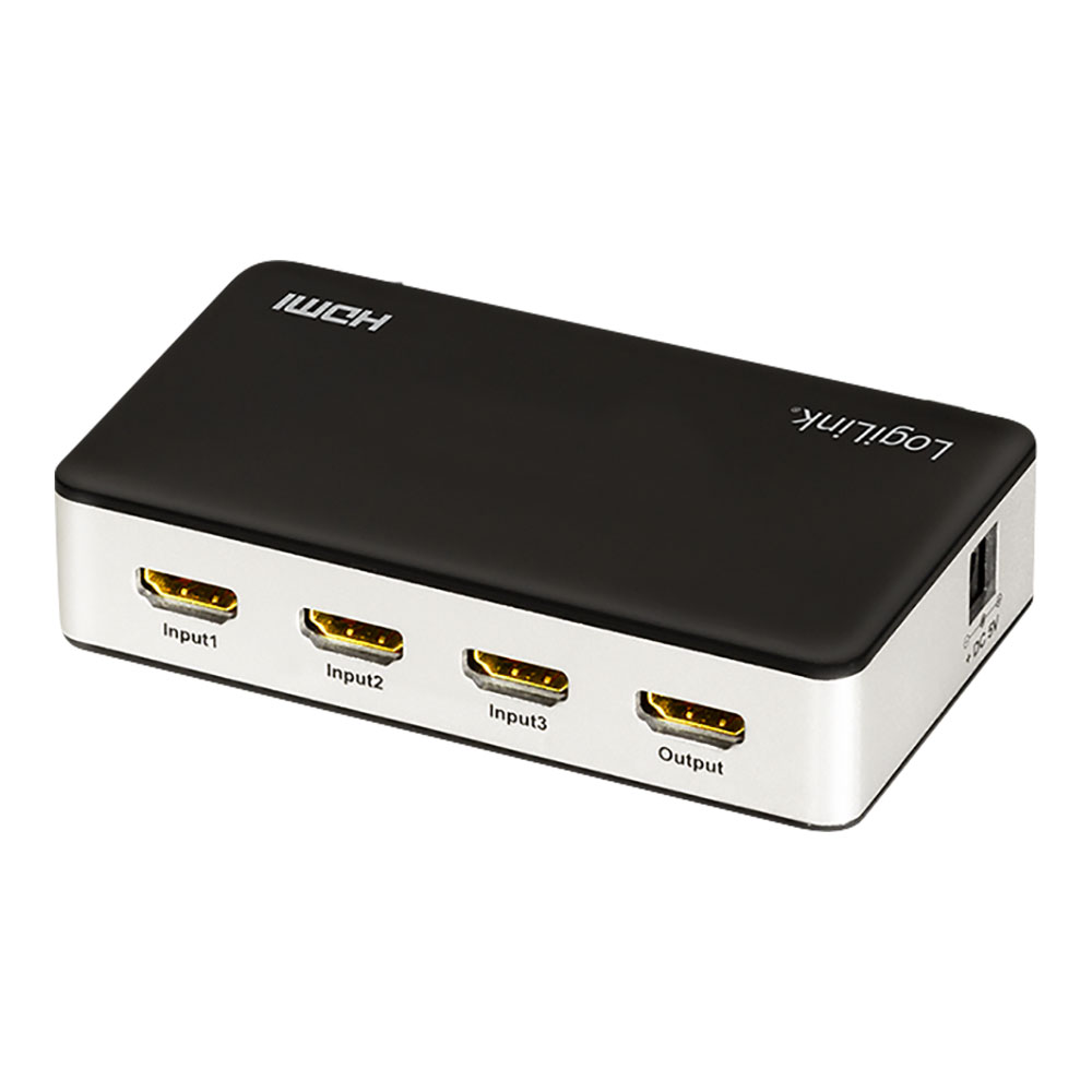 CONMUTADOR HDMI 3 PUERTOS, 4K/60Hz, FULL 3D LOGI-HD0044 LOGILINK - Ítem
