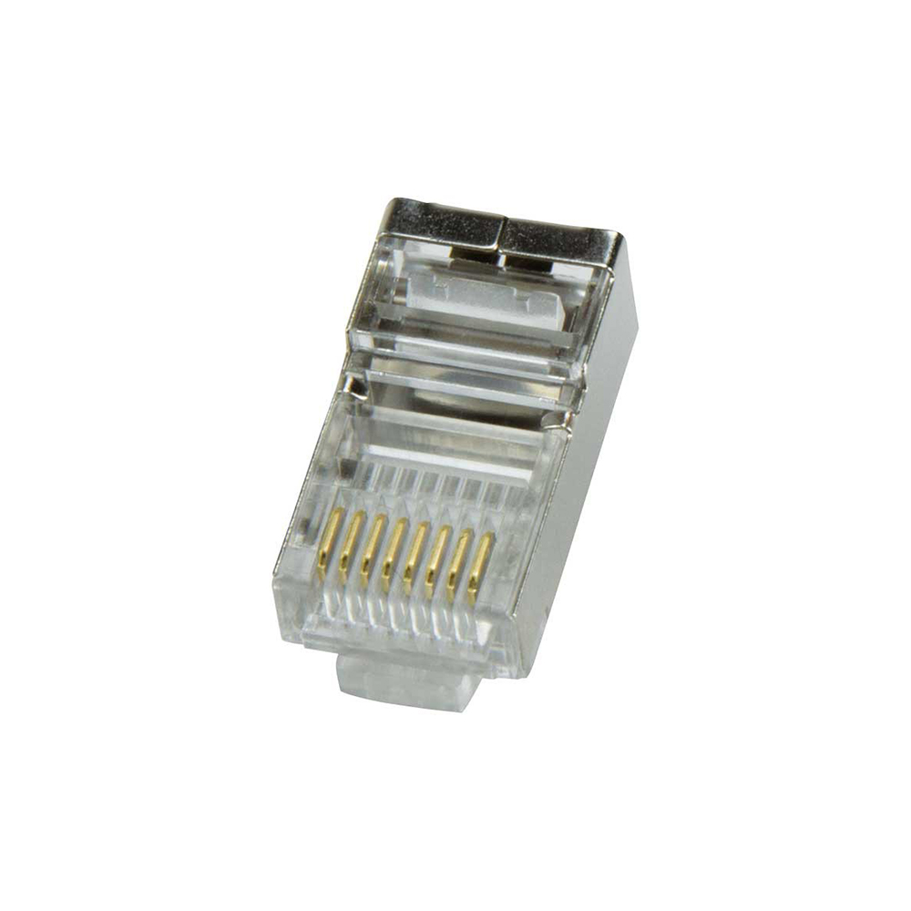 CONECTOR RJ45 MACHO FTP CAT5E BLINDADO (BOLSA 100unid.)