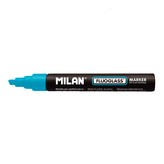 BLISTER CON ROTULADOR AZUL FLUOGLASS 2 - 4mm MILAN