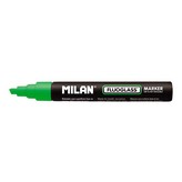 BLISTER CON ROTULADOR VERDE FLUOGLASS 2 - 4mm MILAN