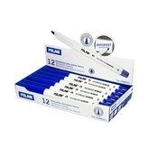 CAJA DE 12 ROTULADORES AZULES Ø3,7mm PARA PIZARRA BLANCA MILAN