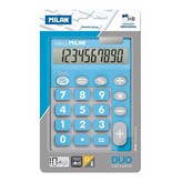 BLISTER CALCULADORA DUO 10 DIGITOS AZUL TECLAS GRANDES MILAN