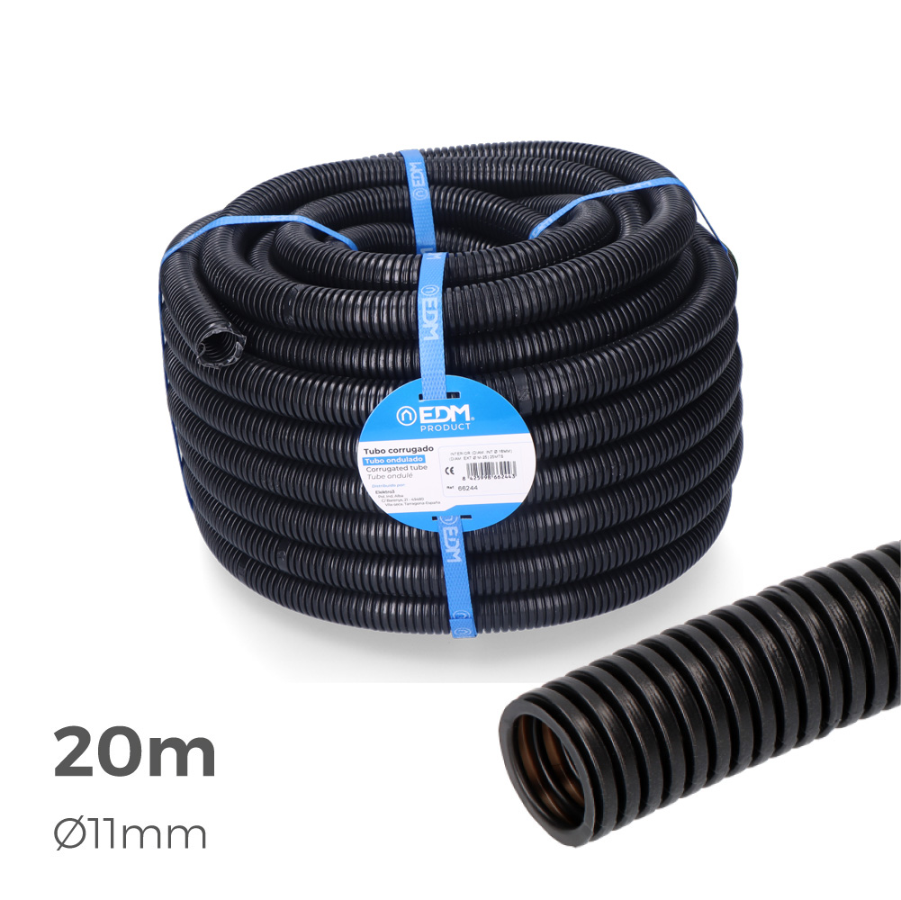 CORRUGADO PARA INTERIOR MEDIDA 11mm CE M-16 20m EDM