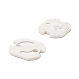 PROTECTOR GIRATORIO ADHESIVO PARA ENCHUFE BLANCO 5400-2-001 (BLISTER 6 unid.) INOFIX
