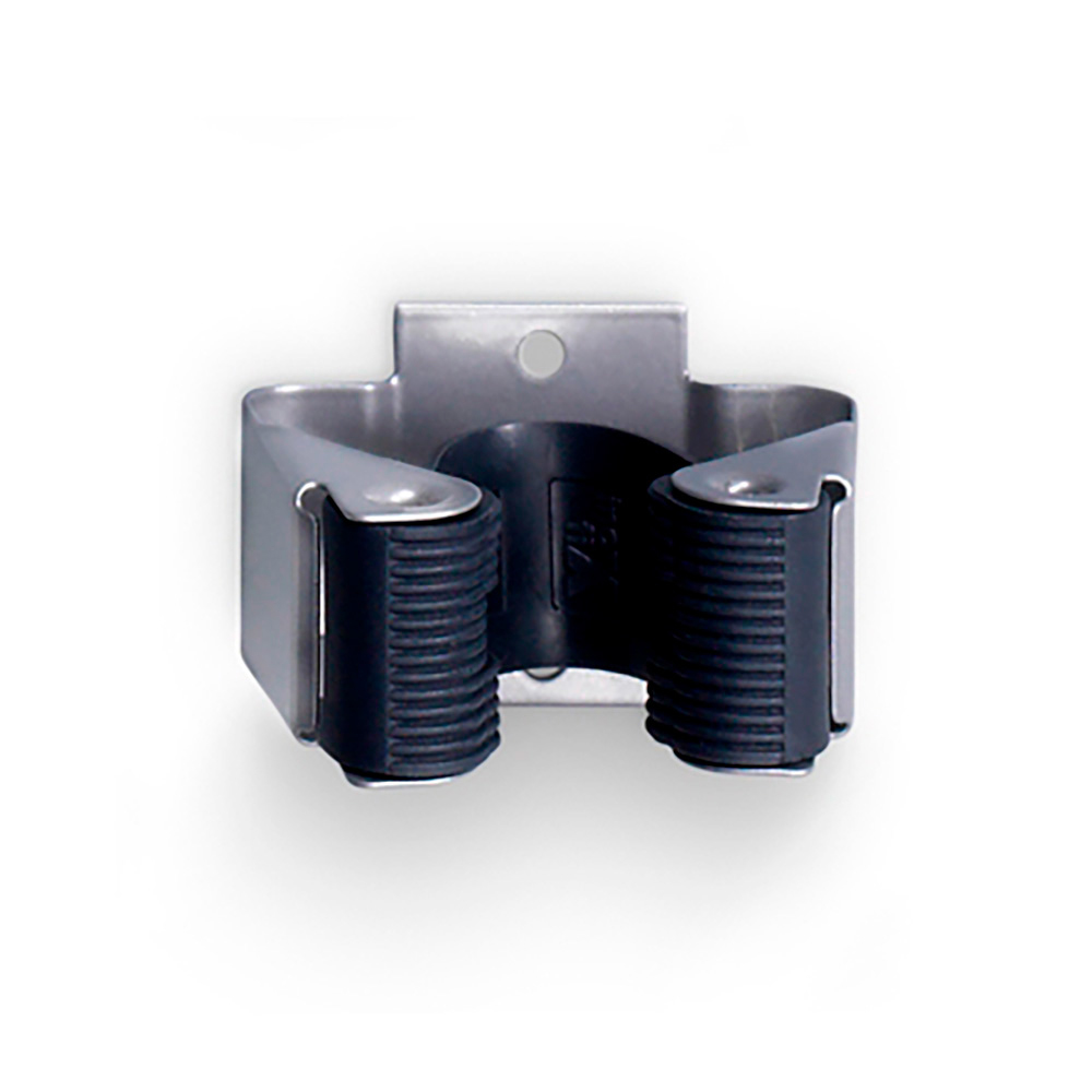 COLGADOR ESCOBAS ADHESIVO CROMO MATE 2055-7-000 (BLISTER 2 unid.) INOFIX - Ítem