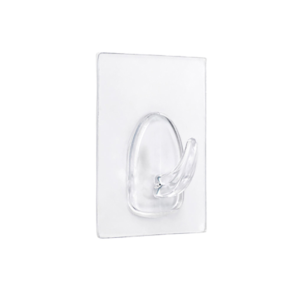 COLGADOR ADHERENTE REUTILIZABLE 60x47mm TRANSPARENTE (BLISTER) INOFIX