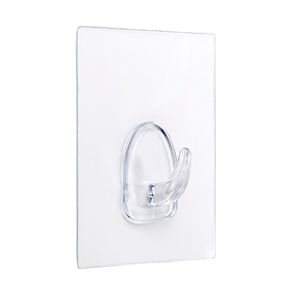 COLGADOR ADHERENTE REUTILIZABLE 80x62mm TRANSPARENTE (BLISTER) INOFIX