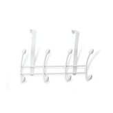 COLGADOR SOBREPUERTA ACERO BLANCO 3721-2 (BLISTER) INOFIX