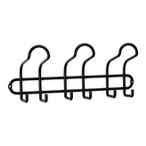 COLGADOR ACERO 3 GANCHOS TRIPLES NEGRO MATE 3719-3 INOFIXCOLGADOR ACERO 3 GANCHOS TRIPLES NEGRO INOFIX