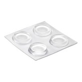 GOTA AUTOADHESIVA PROTECTORA Ø19x4mm (BLISTER 4 unid.) INOFIXCOLGADOR SOBREPUERTA BLANCO BLISTER INOFIX