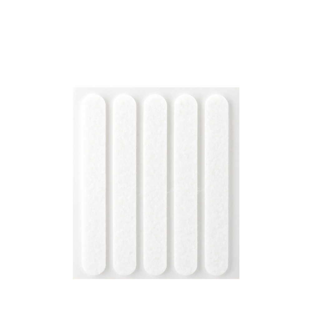 PACK 5 FIELTROS BLANCO SINTETICOS ADHESIVOS 95x12mm PLASFIX INOFIX