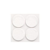 PACK 4 FIELTROS BLANCOS SINTETICOS ADHESIVOS Ø38mm PLASFIX INOFIX