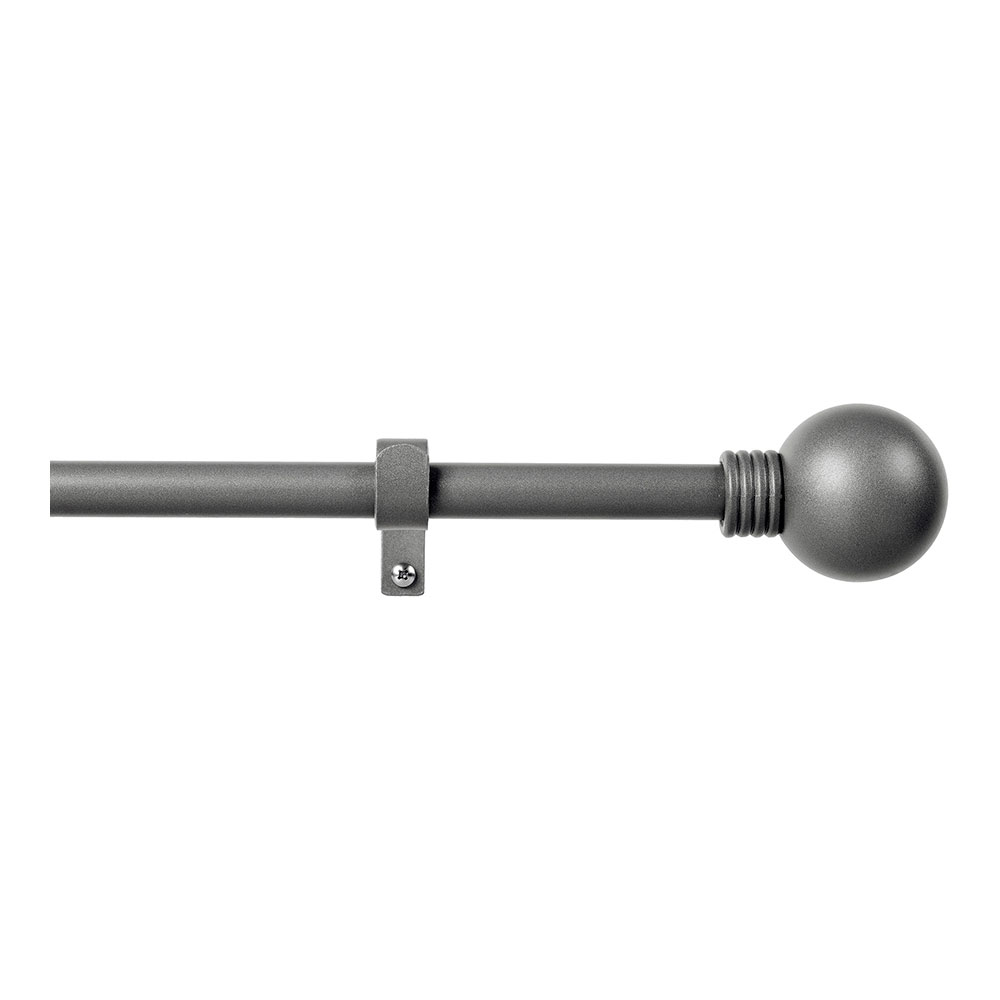 KIT BARRA CORTINA ANILLO EXTENSIBLE DE 110 A 200cm PLOMO CINTACOR - STORPLANET - Ítem