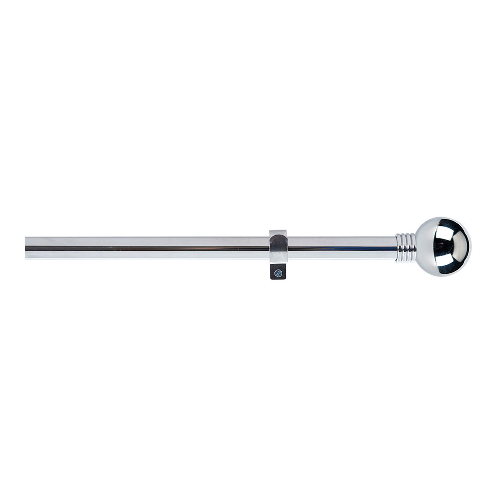 KIT BARRA CORTINA ANILLO EXTENSIBLE DE 110 A 200cm CROMO CINTACOR - STORPLANET - Ítem