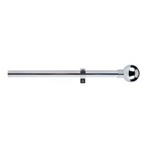 KIT BARRA CORTINA ANILLO EXTENSIBLE DE 110 A 200cm CROMO CINTACOR - STORPLANET