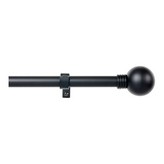 KIT BARRA CORTINA ANILLO EXTENSIBLE DE 110 A 200cm NEGRO STOR PLANET