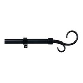 KIT BARRA CORTINA BACULO EXTENSIBLE DE 110 A 200cm NEGRO CINTACOR - STORPLANET