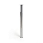 PATA EXTENSIBLE CILÍNDRICA DE ACERO EN COLOR ALUMINIO MOD.406E. ALTURA 71/110m REI