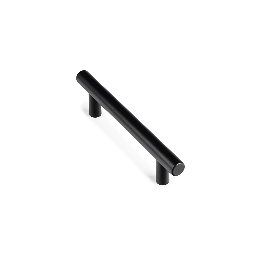 BLISTER CON 4 TIRADORES DE MUEBLE TIPO ASA FABRICADO EN ACERO INOXIDABLE ACABADO NEGRO MATE MOD. 891H ENTREPUNTOS 96mm REI - Ítem