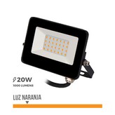 FOCO PROYECTOR LED 20W 1000lm LUZ NARANJA 12x8,8x2,4cm EDM