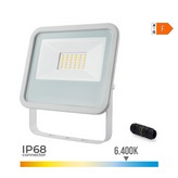 FOCO PROYECTOR LED 30W 2370lm 6400K LUZ FRIA 15,8x2,9x13,5cm BLANCO EDM
