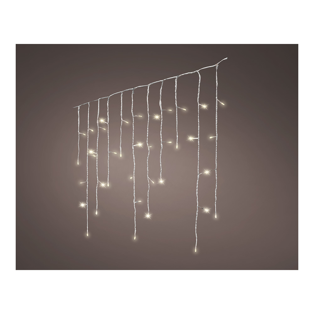 CORTINA LED ICICLE LIGHTS PARPADEANTE 5,8m 240 LEDS LUZ CALIDA