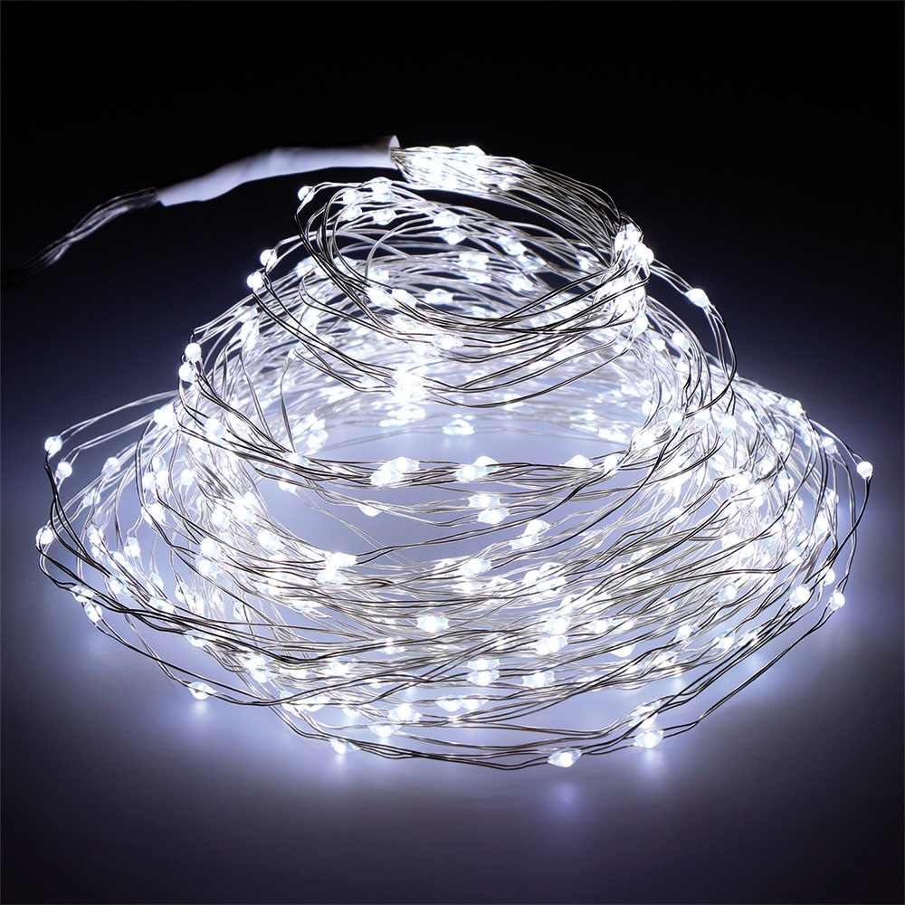 GUIRNALDA MICRO LED EXTERIOR BLANCO FRIO PARA ARBOL DE 180cm 6,8m (largo)