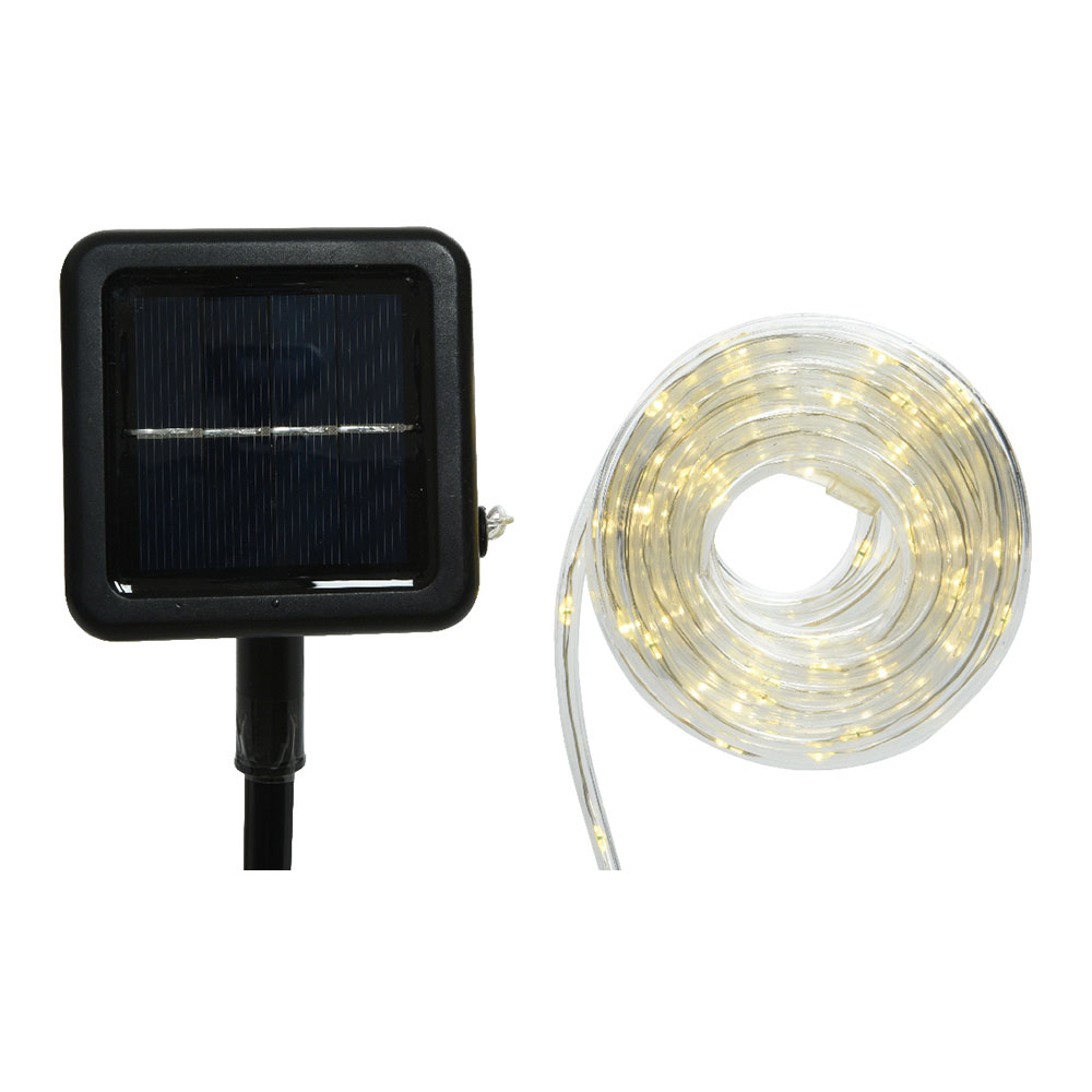 TUBO LUMINOSO SOLAR 4,95m 100 LEDS LUZ CÁLIDA LUMINEO