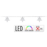 GUIRNALDA A PILAS FIJA 10 LEDS CON ESTRELLAS LUZ MULTICOLOR 1,3m