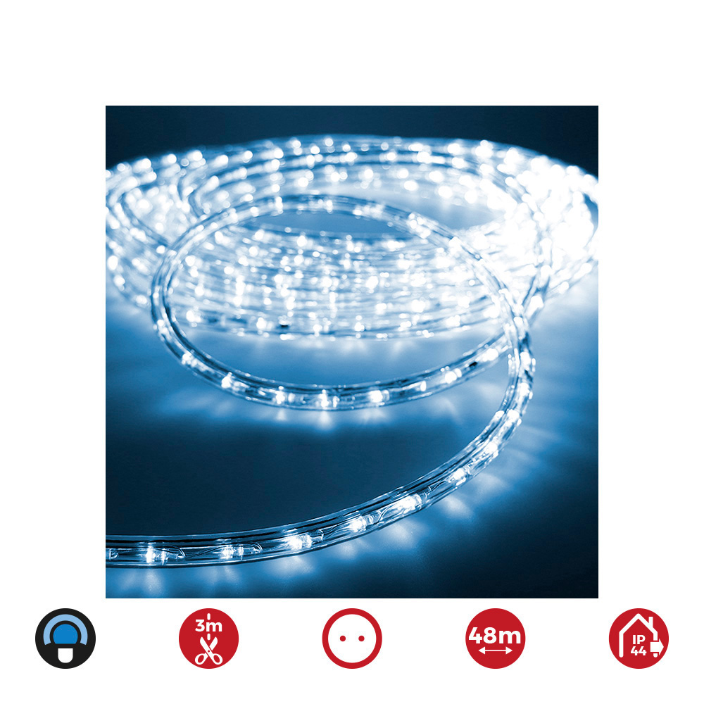 TUBOFLEXILED LED 2 VIAS MULTIFUNCION 36 LEDS/m AZUL (IP44 INTERIOR-EXTERIOR) EDM. 48m EURO/m