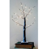 ÁRBOL ILUMINADO 60cm 24 LEDS CALIDOS A PILAS 3xAAA