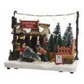 PUEBLO NAVIDEÑO LED 3xAA 18x10,5x14,2cm