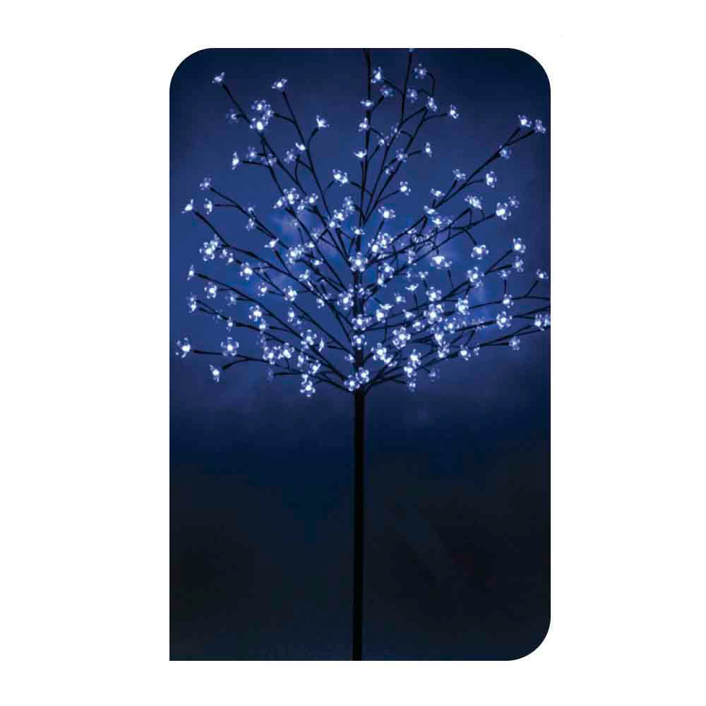 ARBOL 3D SAKURA 150cm 200 LEDS AZULES IP44 EDM