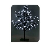 ARBOL 3D SAKURA TRONCO RECTO 60cm 120 LEDS BLANCO FRIO IP44 EDM