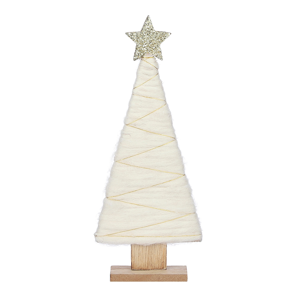 ARBOL BLANCO DE MADERA 13x5x31cm