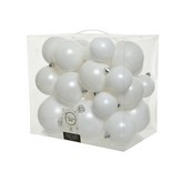 CAJA DE 26 BOLAS BLANCAS VARIOS TAMAÑOS Ø6cm/Ø8cm/Ø10cm