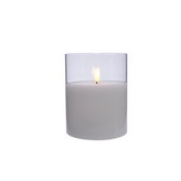 VELA LED EN VASO DE CRISTAL Ø10x13cm