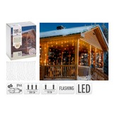 CORTINA 189 LEDS FLASH BLANCO CÁLIDO 2x0,7m