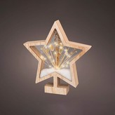 ESTRELLA DE MADERA CON MICROLEDS 4x26x28cm 25 LEDS