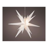 ESTRELLA BLANCA ILUMINADA Ø40x40cm 6 LEDS