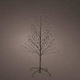 ÁRBOL DE NAVIDAD LED COLOR NEGRO CON LUCES BLANCO CÁLIDO. 493459