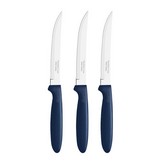 JUEGO DE CUCHILLOS PARA ASADO 3 PIEZAS IPANEMA AZUL 21,3cm TRAMONTINA